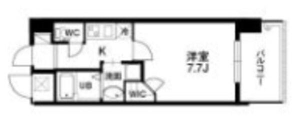 クラウンハイム北心斎橋フラワーコートの物件間取画像